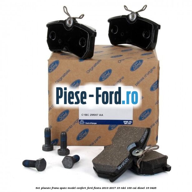 Set placute frana spate model confort Ford Fiesta 2013-2017 1.5 TDCi 100 cai #5CDEB8BCCA