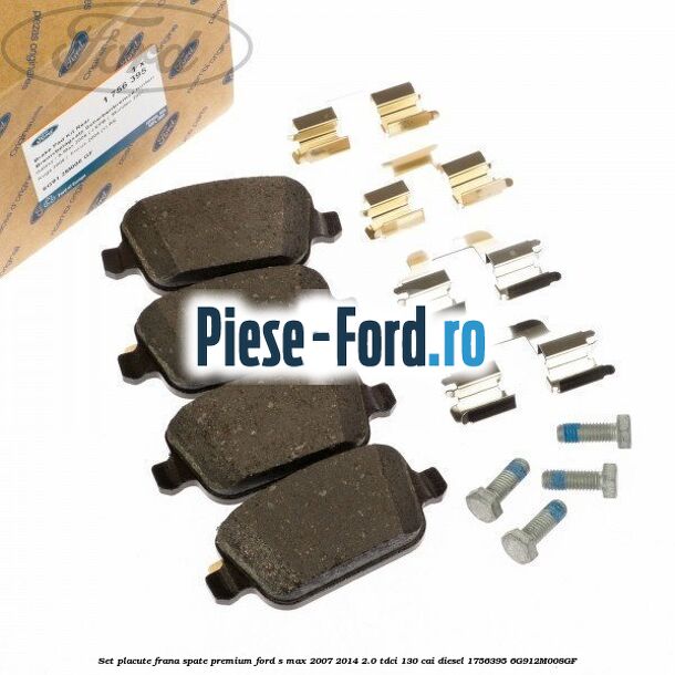 Set placute frana spate premium Ford S-Max 2007-2014 2.0 TDCi 130 cai #CCB69C911B Set placute frana spate premium Ford S-Max 2007-2014 2.0 TDCi 130 cai diesel #CCB69C911B