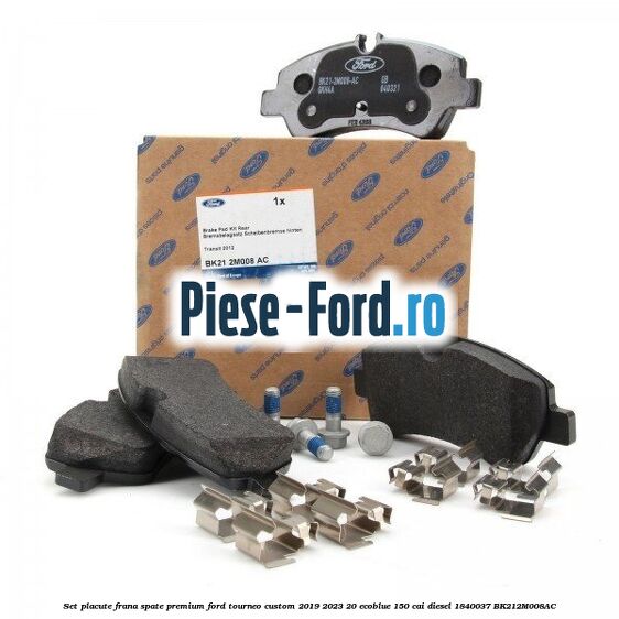 Set placute frana spate premium Ford Tourneo Custom 2019-2023 2.0 EcoBlue 150 cai #CACAF290C0