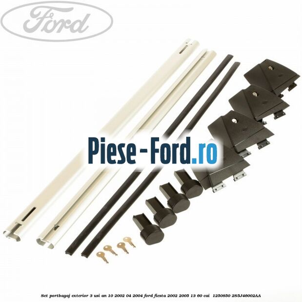 Set portbagaj exterior 3 usi an 10/2002-04/2004 Ford Fiesta 2002-2005 1.3 60 cai #D0A00D376A