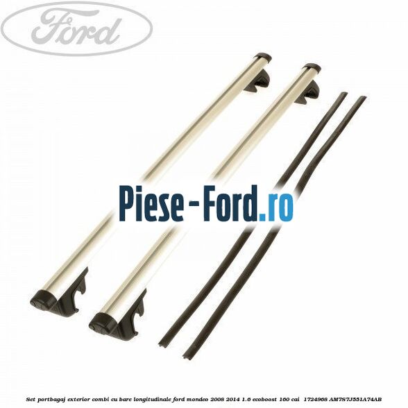 Set portbagaj exterior (Combi) cu bare longitudinale Ford Mondeo 2008-2014 1.6 EcoBoost 160 cai  #66A4E3A5EE
