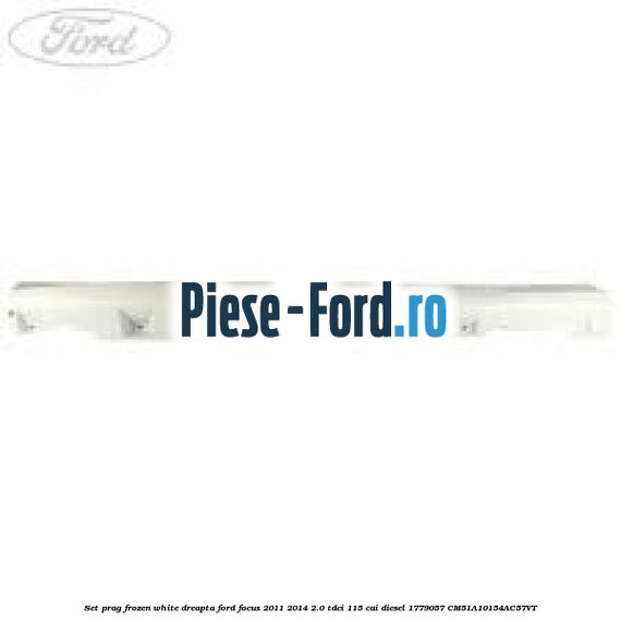 Protectie impotriva zgarieturilor bara din spate Ford Focus 2011-2014 2.0 TDCi 115 cai diesel
