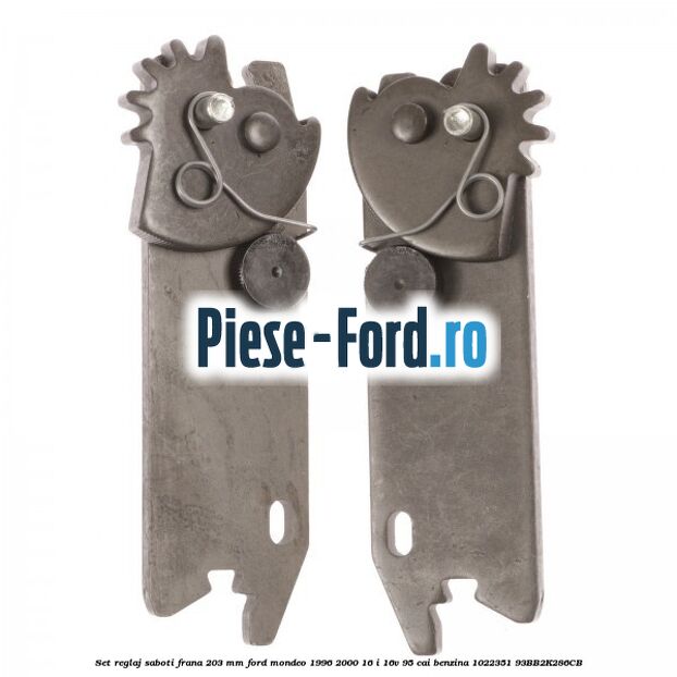 Set reglaj saboti frana 203 mm Ford Mondeo 1996-2000 1.6 i 16V 95 cai #C70A6717A6