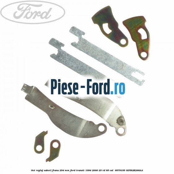 Set reglaj saboti frana 254 MM Ford Transit 1994-2000 2.5 TD 85 cai #5C323976DE