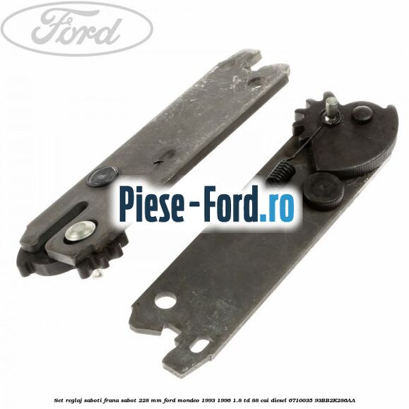 Set reglaj saboti frana sabot 228 mm Ford Mondeo 1993-1996 1.8 TD 88 cai #9373FE1C24 Set reglaj saboti frana sabot 228 mm Ford Mondeo 1993-1996 1.8 TD 88 cai diesel #9373FE1C24