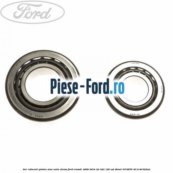 Set rulmenti pinion atac cutie viteza Ford Transit 2006-2014 2.2 TDCi 130 cai #0F7D346990