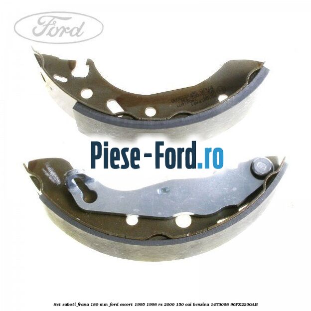 Set saboti frana 180 mm Ford Escort 1995-1998 RS 2000 150 cai benzina #2CDDE393C2
