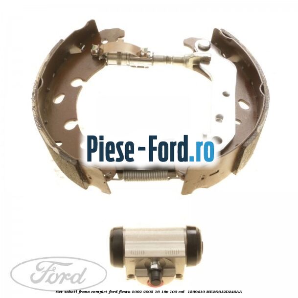 Set saboti frana complet Ford Fiesta 2002-2005 1.6 16V 100 cai #656031AD3A