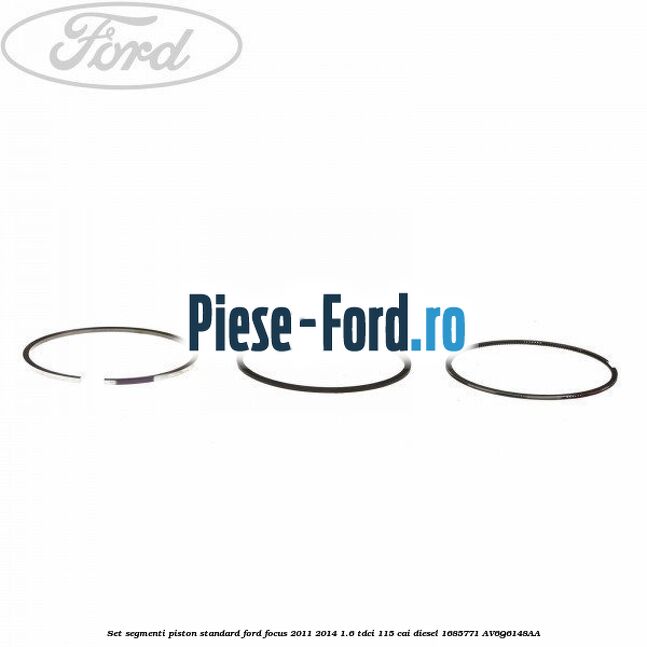 Set segmenti piston standard Ford Focus 2011-2014 1.6 TDCi 115 cai diesel #CF3B916BCB