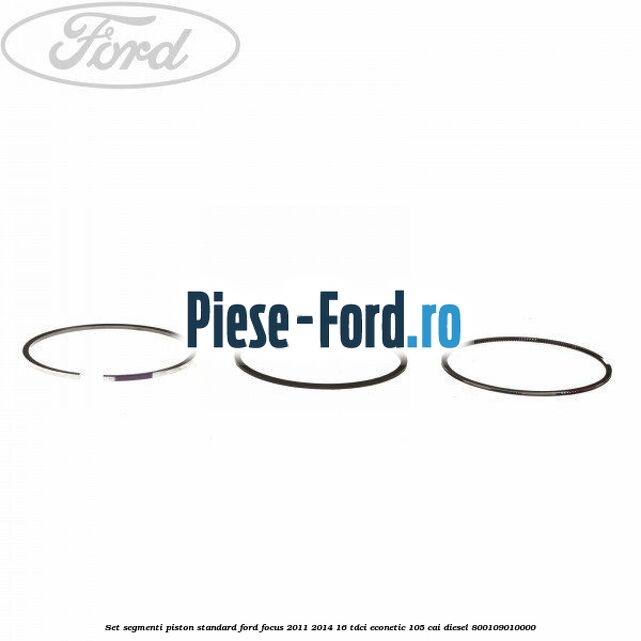 Set segmenti piston standard Ford Focus 2011-2014 1.6 TDCi ECOnetic 105 cai #E975178DE5