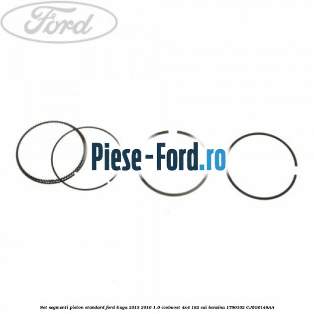 Set segmenti piston standard Ford Kuga 2013-2016 1.6 EcoBoost 4x4 182 cai benzina