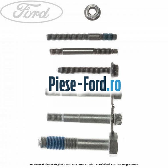 Set curea distributie an 03/2010 - 10/2014 Ford C-Max 2011-2015 2.0 TDCi 115 cai diesel