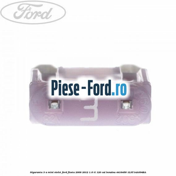Siguranta 25 A gri cub Ford Fiesta 2008-2012 1.6 Ti 120 cai benzina