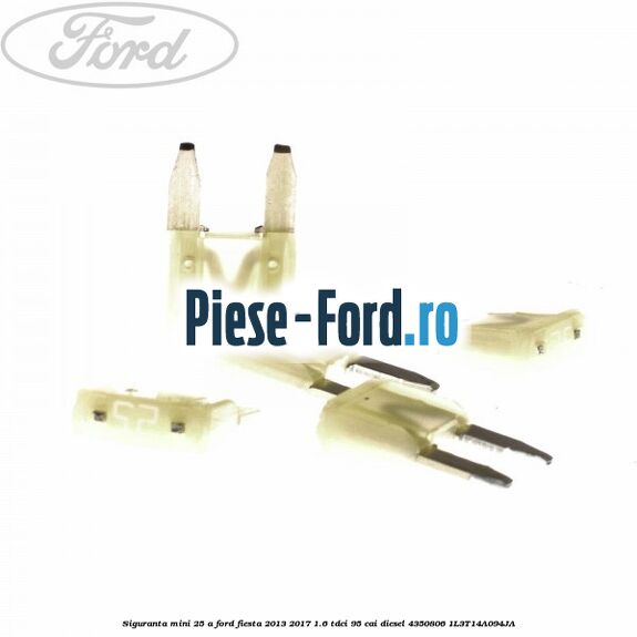 Siguranta mini 25 A Ford Fiesta 2013-2017 1.6 TDCi 95 cai diesel