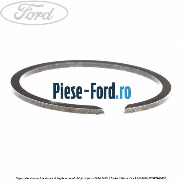 Siguranta sincron 3 si 4 cutie 6 trepte manuala B6 Ford Focus 2014-2018 1.5 TDCi 120 cai diesel