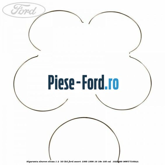 Siguranta sincron Viteza 1-2  B5/IB5 Ford Escort 1995-1998 1.8 16V 105 cai #E0E56337E1