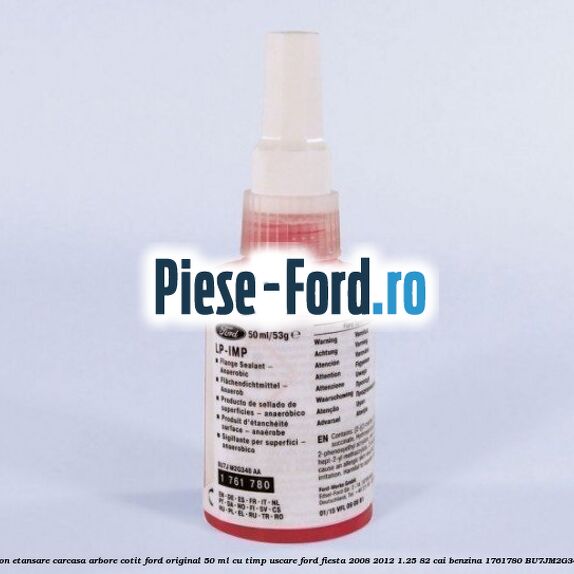 Silicon etansare carcasa arbore cotit Ford original 50 ml cu timp uscare Ford Fiesta 2008-2012 1.25 82 cai benzina