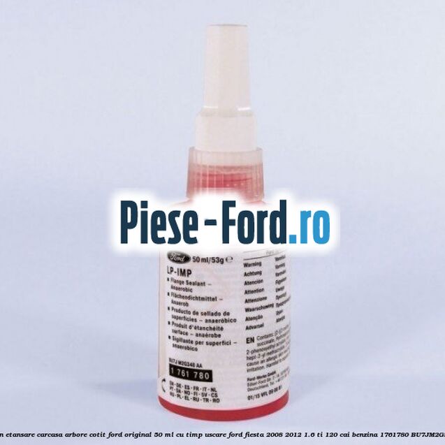 Silicon etansare carcasa arbore cotit Ford original 50 ml cu timp uscare Ford Fiesta 2008-2012 1.6 Ti 120 cai benzina