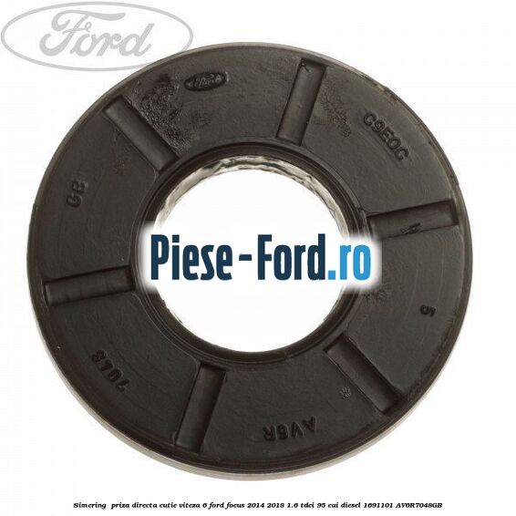 Set simering priza directa cutie automata PowerShift Ford Focus 2014-2018 1.6 TDCi 95 cai diesel