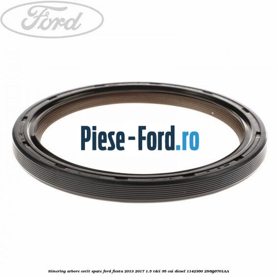 Simering, arbore cotit fata Ford Fiesta 2013-2017 1.5 TDCi 95 cai diesel