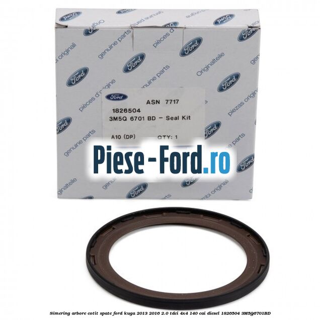 Simering arbore cotit spate Ford Kuga 2013-2016 2.0 TDCi 4x4 140 cai diesel #98613DAB9A