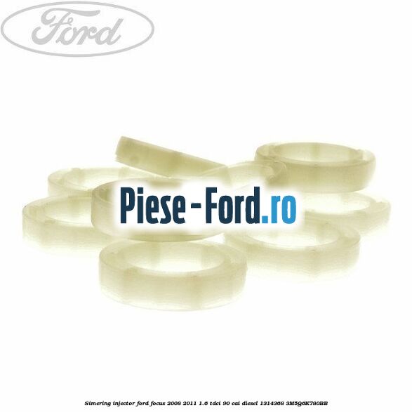 Simering injector Ford Focus 2008-2011 1.6 TDCi 90 cai diesel #58FFDDF023