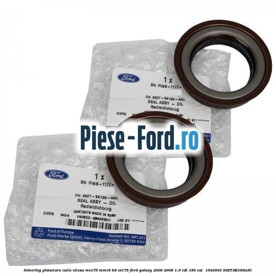 Simering planetara cutie viteza MTX75/MMT6/B6/VXT75 Ford Galaxy 2000-2006 1.9 TDI 150 cai #A688AF5AA6 Simering planetara cutie viteza MTX75/MMT6/B6/VXT75 Ford Galaxy 2000-2006 1.9 TDI 150 cai #A688AF5AA6