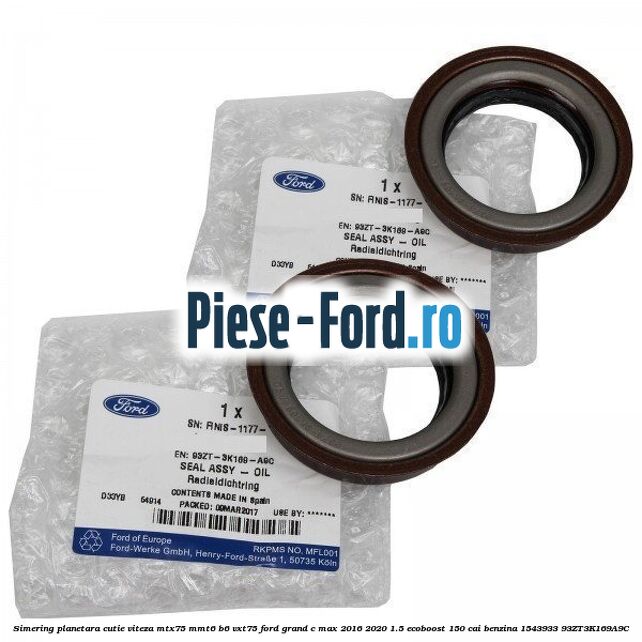 Simering planetara cutie viteza MTX75/MMT6/B6/VXT75 Ford Grand C-Max 2016-2020 1.5 EcoBoost 150 cai benzina #F1022EEB70