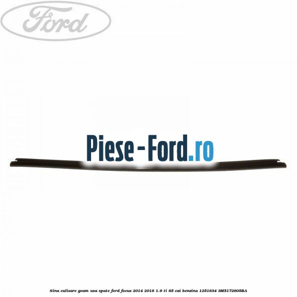 Sina culisare geam usa spate Ford Focus 2014-2018 1.6 Ti 85 cai benzina