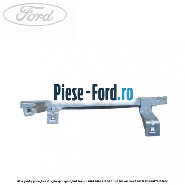 Sina ghidaj geam fata dreapta, spre fata Ford Transit 2014-2018 2.2 TDCi RWD 100 cai diesel