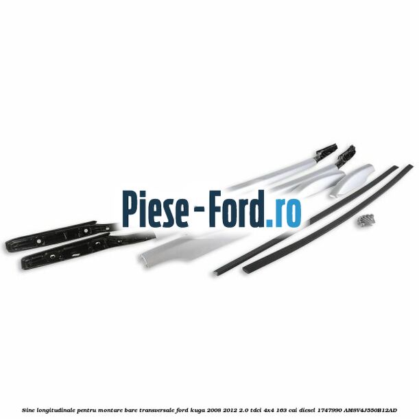 Sine longitudinale pentru montare bare transversale Ford Kuga 2008-2012 2.0 TDCI 4x4 163 cai diesel #4BB62D3561