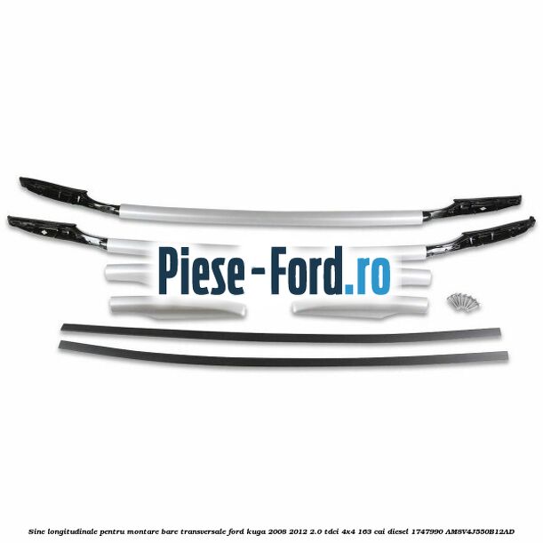 Sine longitudinale pentru montare bare transversale Ford Kuga 2008-2012 2.0 TDCI 4x4 163 cai diesel #4BB62D3561