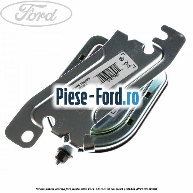 Sirena sistem alarma Ford Fiesta 2008-2012 1.6 TDCi 90 cai diesel #87DB2739F0