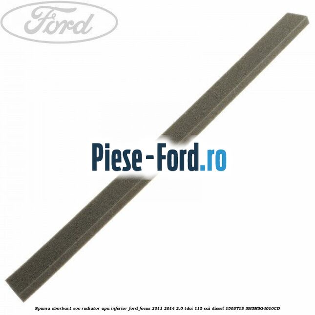 Spuma aborbant soc radiator apa inferior Ford Focus 2011-2014 2.0 TDCi 115 cai diesel