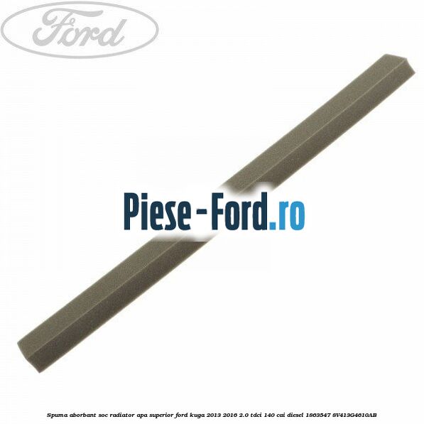 Spuma aborbant soc radiator apa inferior Ford Kuga 2013-2016 2.0 TDCi 140 cai diesel