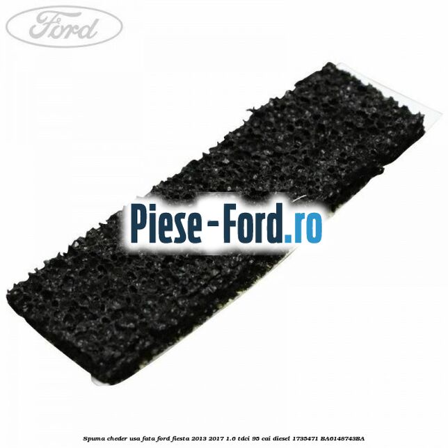 Piulita elastica prindere suport bara fata Ford Fiesta 2013-2017 1.6 TDCi 95 cai diesel