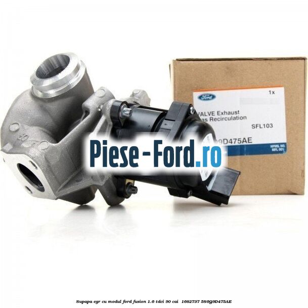 Supapa EGR cu modul Ford Fusion 1.6 TDCi 90 cai  #BB5895607C