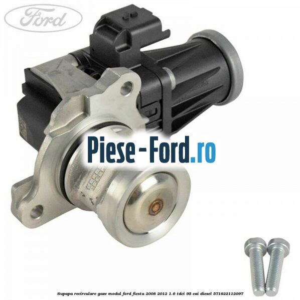 Radiator recirculare gaze, ventil galerie fara senzor EGR Ford Fiesta 2008-2012 1.6 TDCi 95 cai diesel