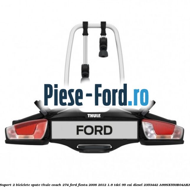 Set butuci yala portbagaj exterior Ford Fiesta 2008-2012 1.6 TDCi 95 cai diesel