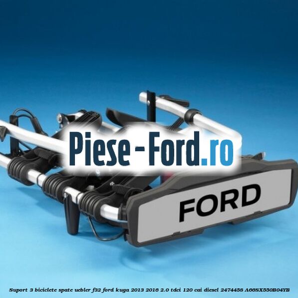 Suport 3 biciclete spate Uebler F32 Ford Kuga 2013-2016 2.0 TDCi 120 cai diesel #D706743707