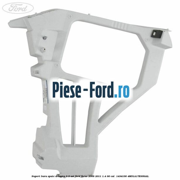 Suport bara spate dreapta 3/5 Usi Ford Focus 2008-2011 1.4 80 cai  #C73A10D965