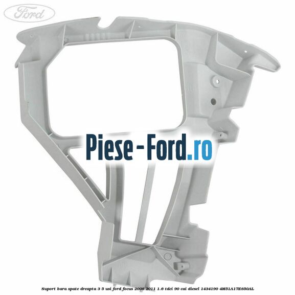 Suport bara spate dreapta 3/5 Usi Ford Focus 2008-2011 1.6 TDCi 90 cai diesel #798C1E89C0