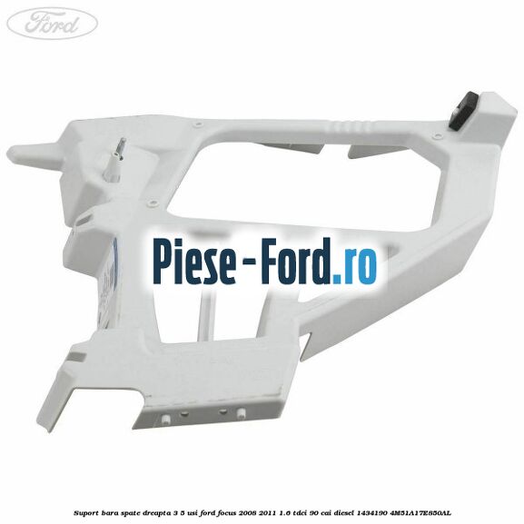 Suport bara spate dreapta 3/5 Usi Ford Focus 2008-2011 1.6 TDCi 90 cai diesel #798C1E89C0