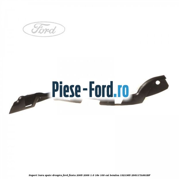Suport bara spate centru inferior Ford Fiesta 2005-2008 1.6 16V 100 cai benzina