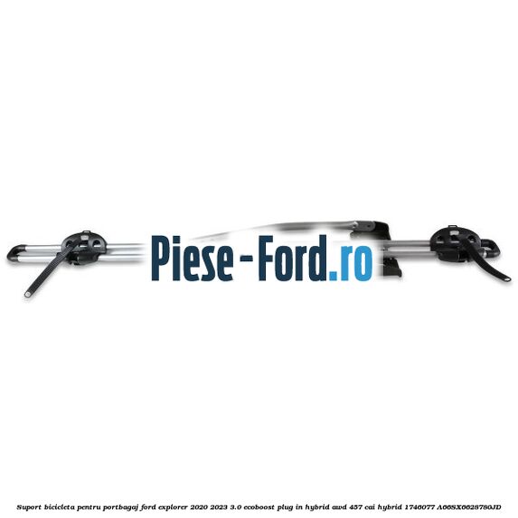 Suport bicicleta pentru portbagaj Ford Explorer 2020-2023 3.0 EcoBoost Plug-in Hybrid AWD 457 cai hybrid #E55D3857AA