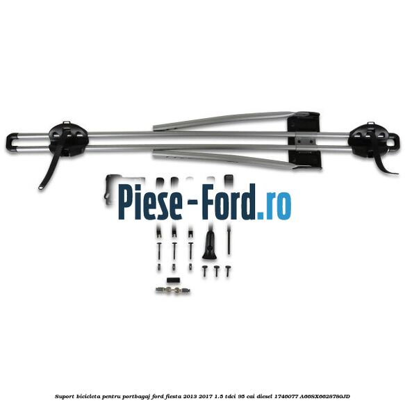 Suport bicicleta pentru portbagaj Ford Fiesta 2013-2017 1.5 TDCi 95 cai diesel