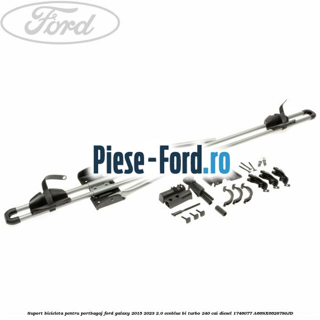 Suport bicicleta pentru portbagaj Ford Galaxy 2015-2023 2.0 EcoBlue Bi-Turbo 240 cai diesel #7B119FEC14