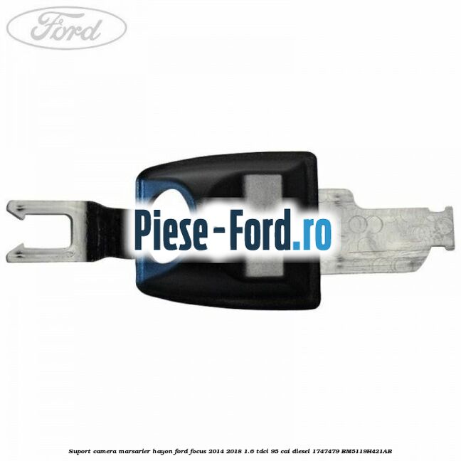 Suport bara spate, plastic, 5 usi hatchback Ford Focus 2014-2018 1.6 TDCi 95 cai diesel