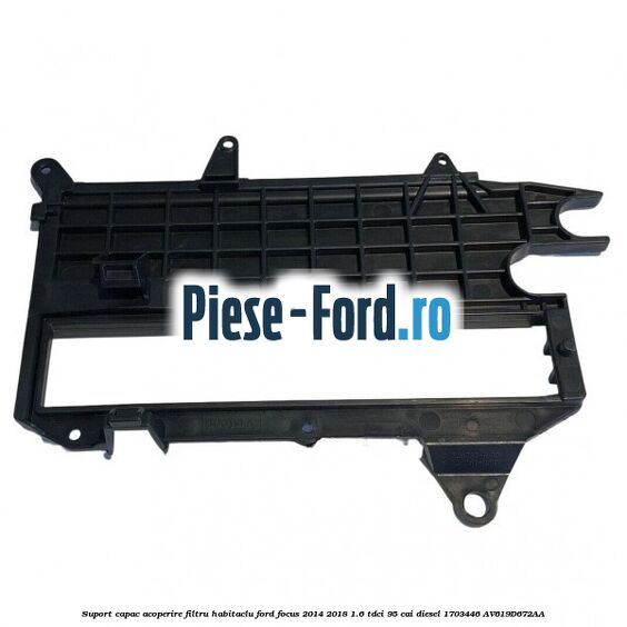 Suport capac acoperire filtru habitaclu Ford Focus 2014-2018 1.6 TDCi 95 cai diesel