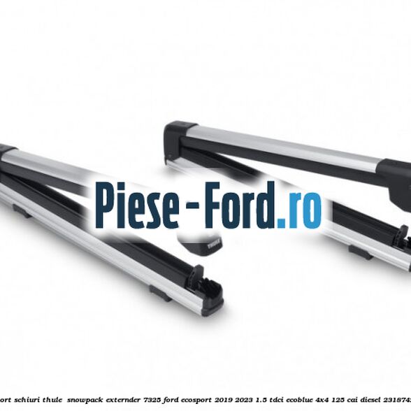 Suport de transport schiuri Thule  SnowPack Externder 7325 Ford EcoSport 2019-2023 1.5 TDCi EcoBlue 4x4 125 cai diesel #EF574A4675